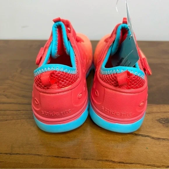 Stride Rite Kids Size 12 Orange Red Blue Play Shoes Water Shoes - Picture 10 of 11
